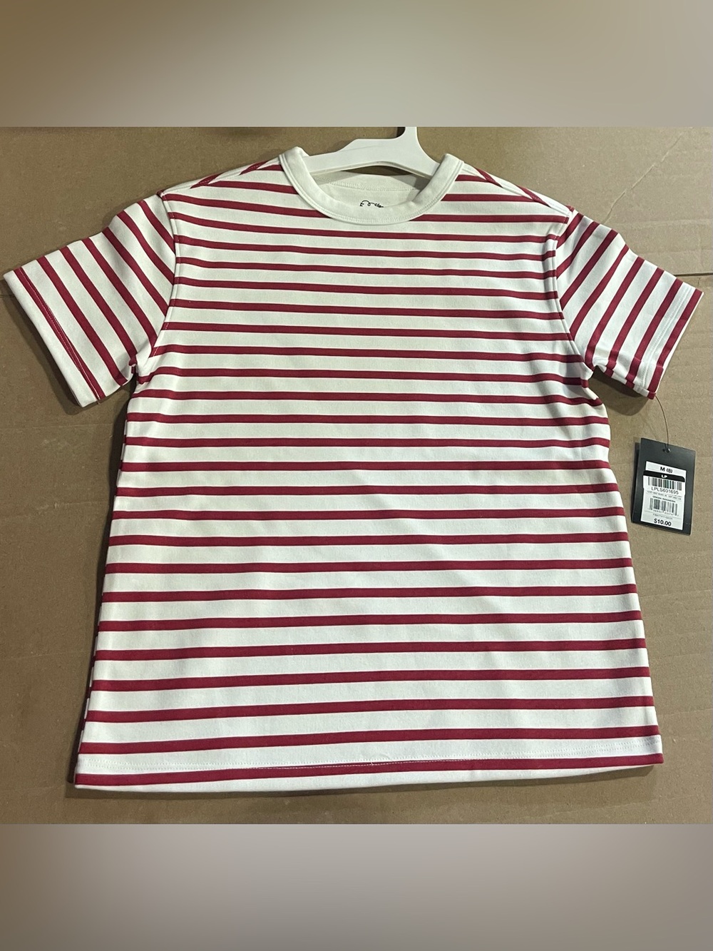 Girls' Boatneck Striped Short Sleeve Shirt - art class